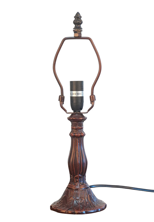 Metal Vintage Lamp Base for 8" Wide Tiffany Mini Table Lamp