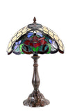 12" Stunning Poppy Flower Tiffany Tiffany Bedside Lamp 12" Stunning Poppy Flower Tiffany Tiffany Bedside Lamp