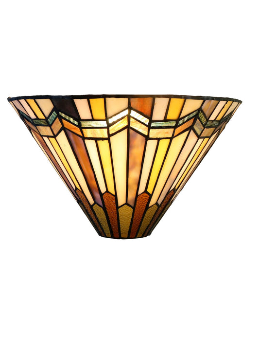 Art Noumea Geometric Stained Glass Tiffany Wall Light Wall Sconce