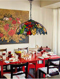 Timeless Collectio@18 inches Flaming Trumpet Flower Style Tiffany Pendant Light Timeless Collectio@18 inches Flaming Trumpet Flower Style Tiffany Pendant Light