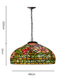 Timeless Collectio@ Large 18 inches Peony Style Tiffany Pendant Light Timeless Collectio@ Large 18 inches Peony Style Tiffany Pendant Light