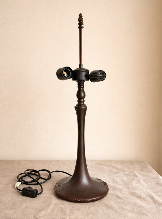 Classic Antique Bronze Table Lamp Base – Designed for 16" Tiffany Shades