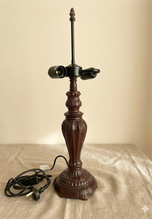 Zinc Alloy Vintage Table Lamp Base – Perfect for 16" Lampshade