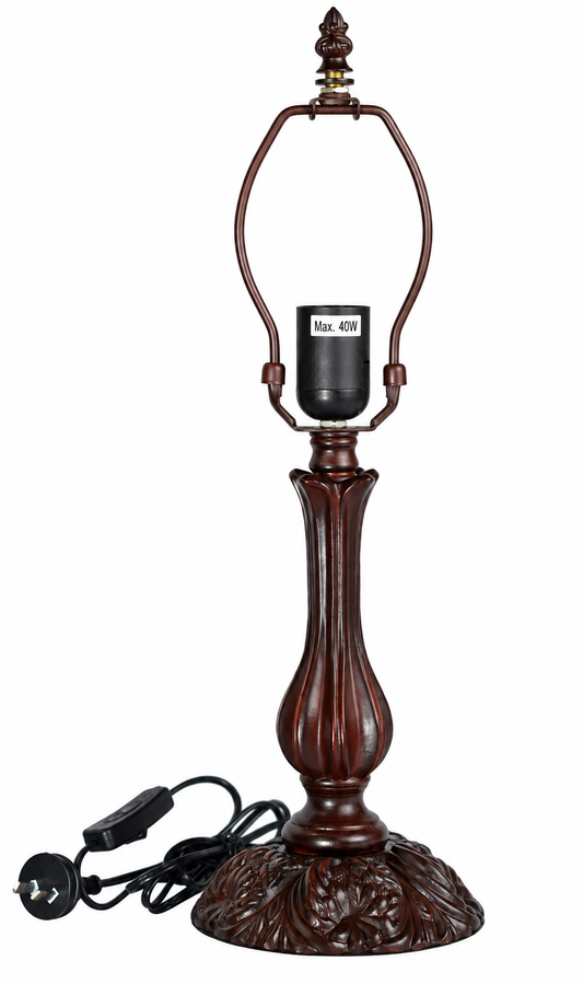 Traditional Table Lamp Base for 12" Tiffany Lamps – Base Only
