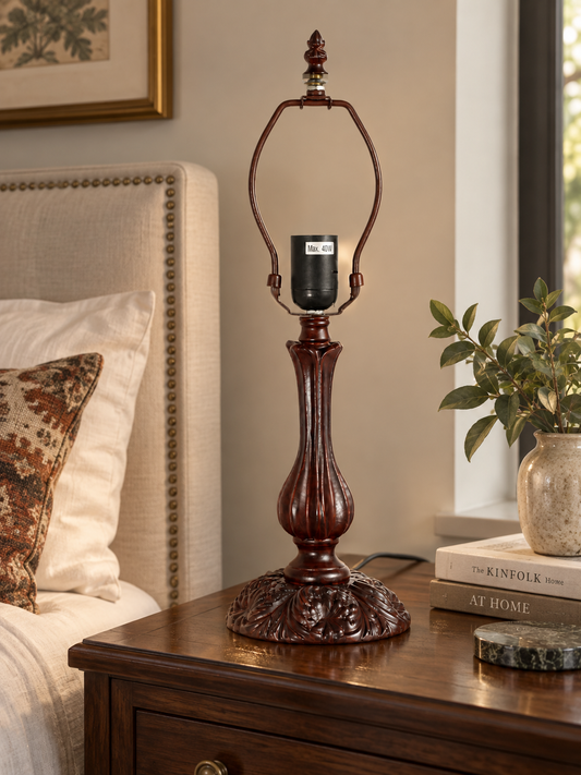 Traditional Table Lamp Base for 12" Tiffany Lamps – Base Only