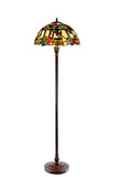 Large 16" Vibrant Fruits apple pear Style Stained Glass Tiffany Floor Light Large 16" Vibrant Fruits apple pear Style Stained Glass Tiffany Floor Light