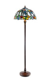 Large 16" Vibrant Fruits apple pear Style Stained Glass Tiffany Floor Light Large 16" Vibrant Fruits apple pear Style Stained Glass Tiffany Floor Light