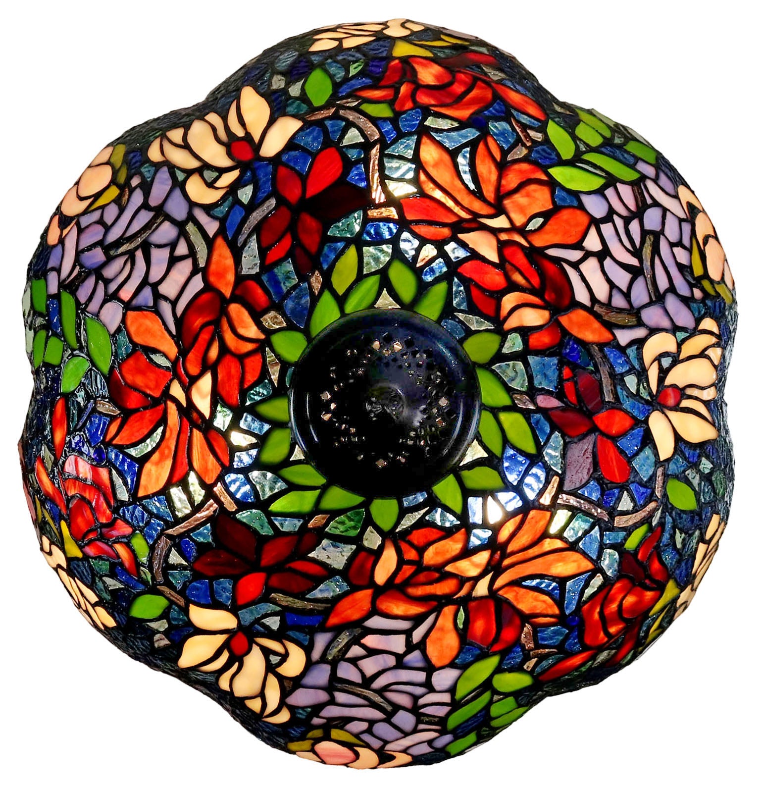 Timeless Collection@18 inches Flaming Trumpet Style Tiffany Floor Lamp Timeless Collection@18 inches Flaming Trumpet Style Tiffany Floor Lamp