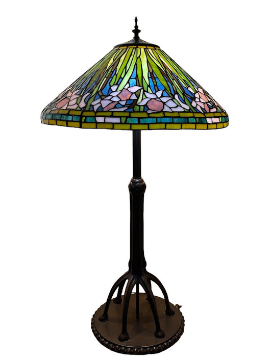 Gorgeous Huge 20" Legend Collection Daffodil Flower Tiffany Table Lamp