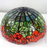 Large 16" Water Lily Style Stained Glass Tiffany Table Lamp Large 16" Water Lily Style Stained Glass Tiffany Table Lamp