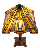 Large Mission Style Inglenook Tiffany Table Lamp Large Mission Style Inglenook Tiffany Table Lamp