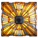 Large Mission Style Inglenook Tiffany Table Lamp Large Mission Style Inglenook Tiffany Table Lamp