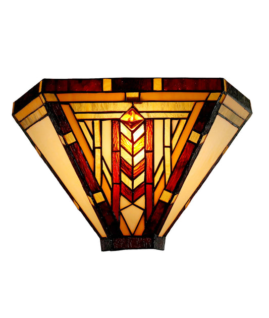 Art Noumea Geometric shape Stained Glass Tiffany Wall Light Wall Sconce