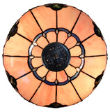 Large 16" Pink Rococo Style Tiffany  Uplighter Ceiling Light *Perfect for low ceilings Large 16" Pink Rococo Style Tiffany  Uplighter Ceiling Light *Perfect for low ceilings