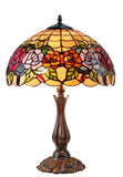 16" Large Blossoming Rose Tiffany Table Lamp 16" Large Blossoming Rose Tiffany Table Lamp