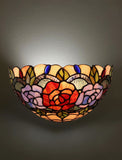 Rose  Style Tiffany Wall Sconce Rose  Style Tiffany Wall Sconce