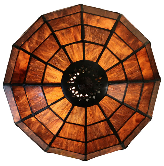 Classical 8" Amber Tiffany Table Lamp