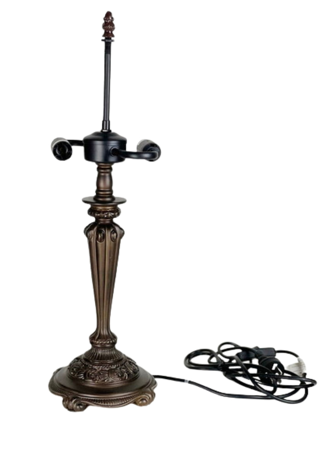 14" Stunning Dragonfly on Blue Iris Flower Tiffany Table Bedside Lamp 14" Stunning Dragonfly on Blue Iris Flower Tiffany Table Bedside Lamp