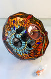 14" Red Dragonfly style Tiffany  Uplighter Ceiling Light *Perfect for low ceilings 14" Red Dragonfly style Tiffany  Uplighter Ceiling Light *Perfect for low ceilings