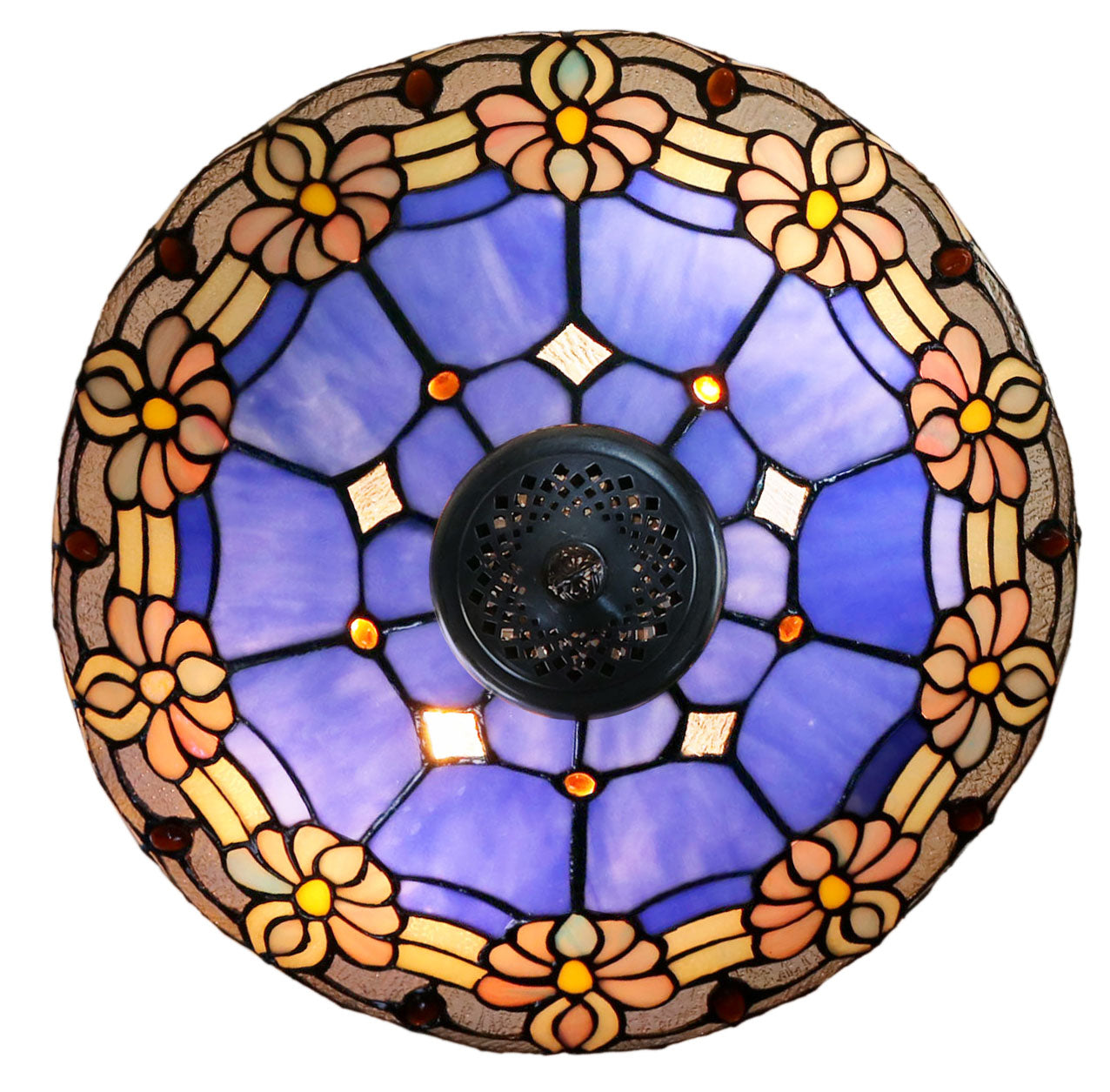 Large 16" Waratah Style Tiffany Table Lamp Large 16" Waratah Style Tiffany Table Lamp