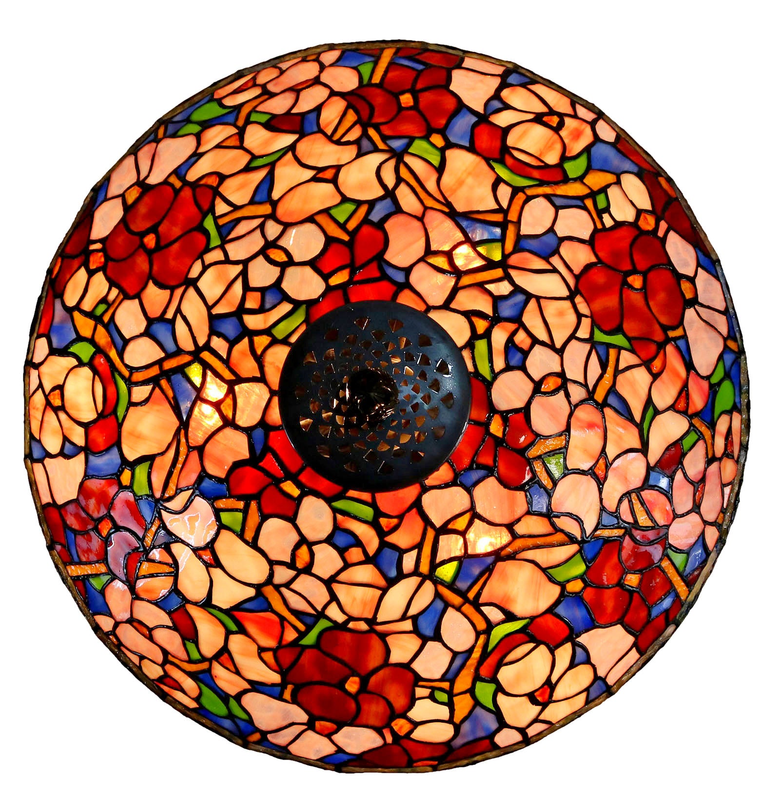 Timeless Collectio@ Large 18 inches Oriental Poppy Style Tiffany Pendant Light Timeless Collectio@ Large 18 inches Oriental Poppy Style Tiffany Pendant Light