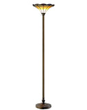 14"  Florence Style Tiffany Floor Torchiere Lamp 14"  Florence Style Tiffany Floor Torchiere Lamp