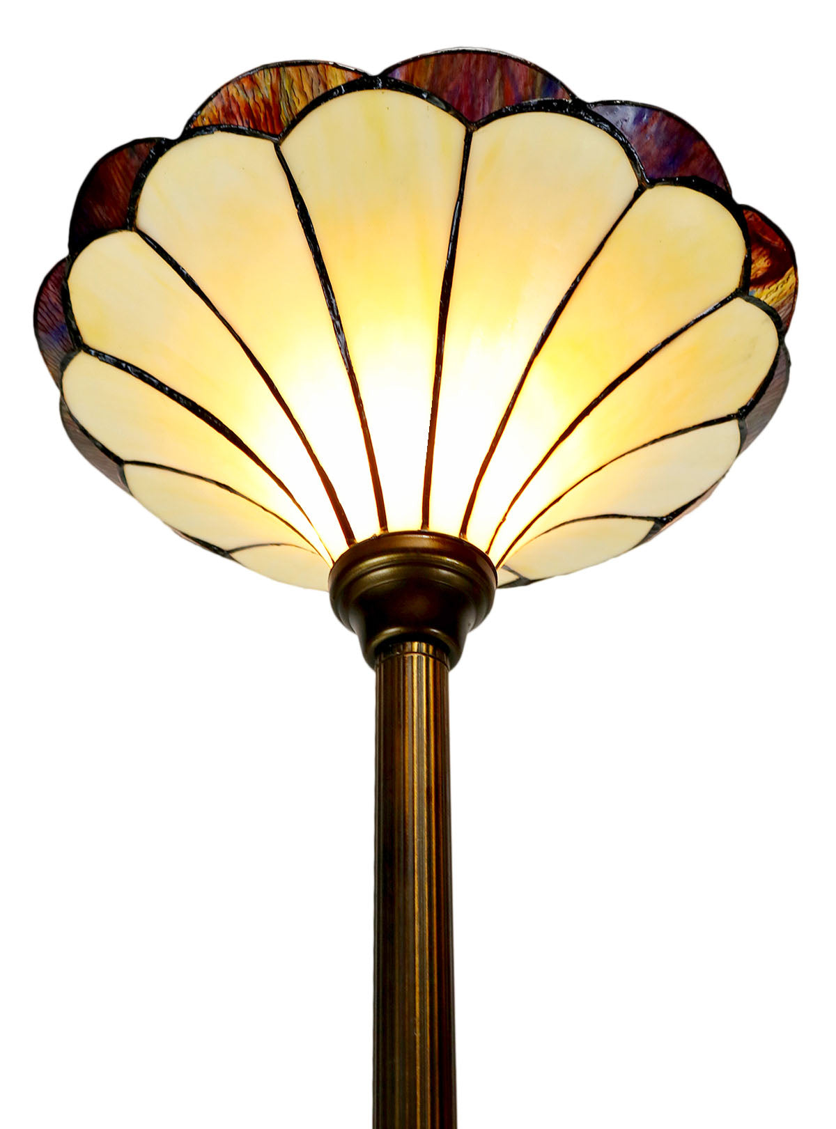 14"  Florence Style Tiffany Floor Torchiere Lamp 14"  Florence Style Tiffany Floor Torchiere Lamp