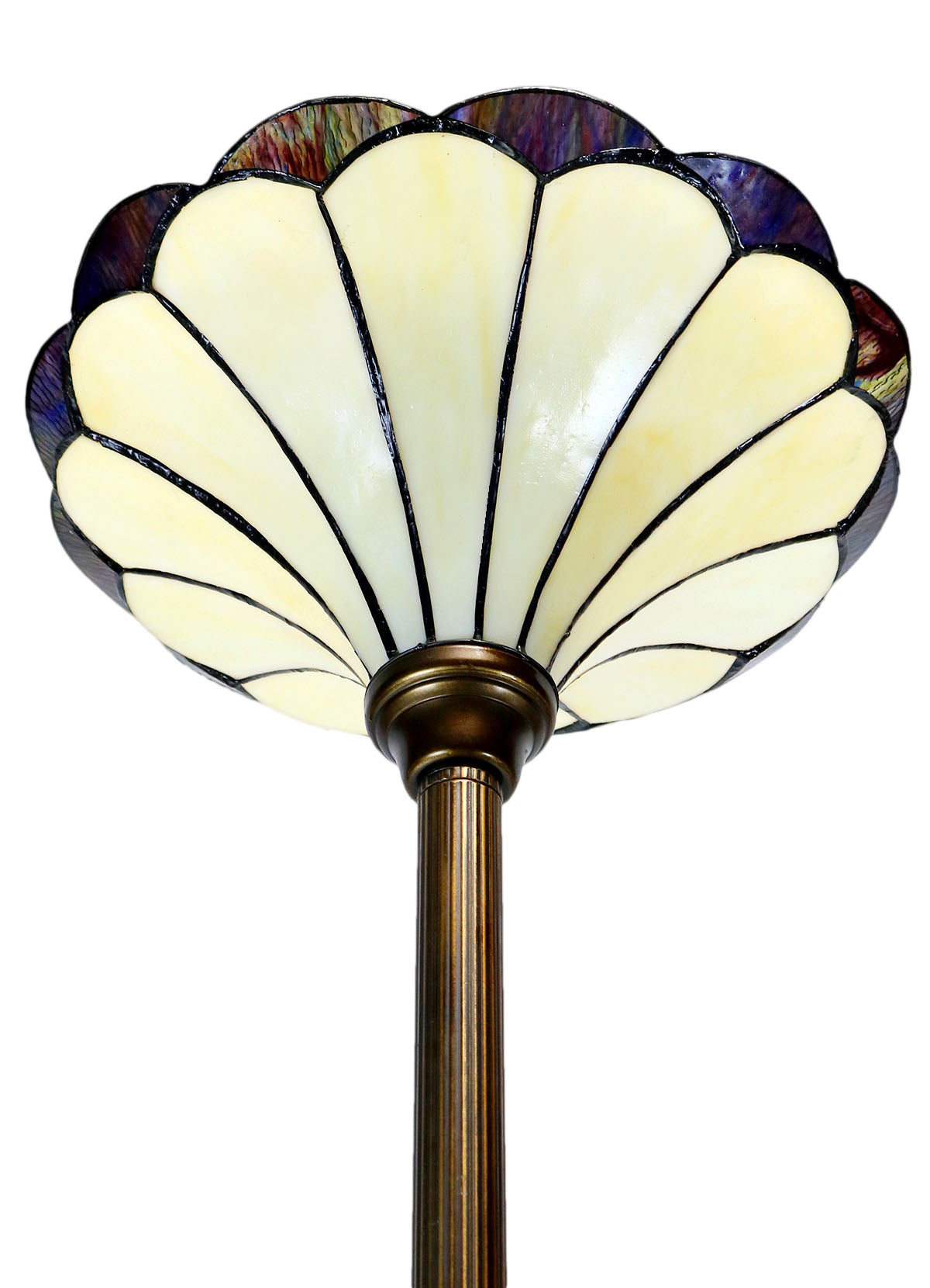14"  Florence Style Tiffany Floor Torchiere Lamp 14"  Florence Style Tiffany Floor Torchiere Lamp