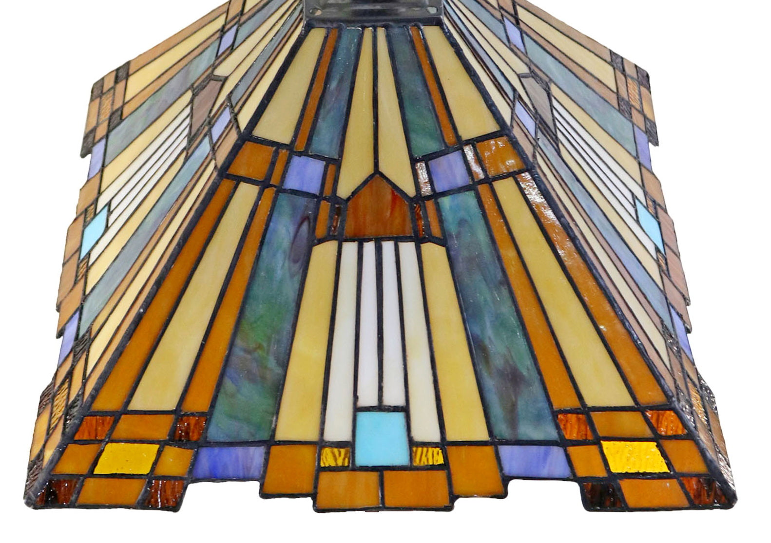 Large Mission Tiffany Style Inglenook Pendant Light Large Mission Tiffany Style Inglenook Pendant Light