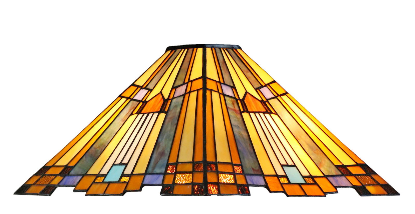 Large Mission Tiffany Style Inglenook Pendant Light Large Mission Tiffany Style Inglenook Pendant Light