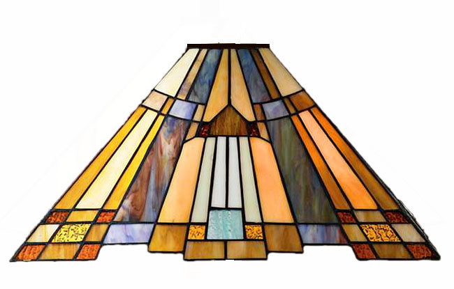 Large Mission Tiffany Style Inglenook Pendant Light Large Mission Tiffany Style Inglenook Pendant Light