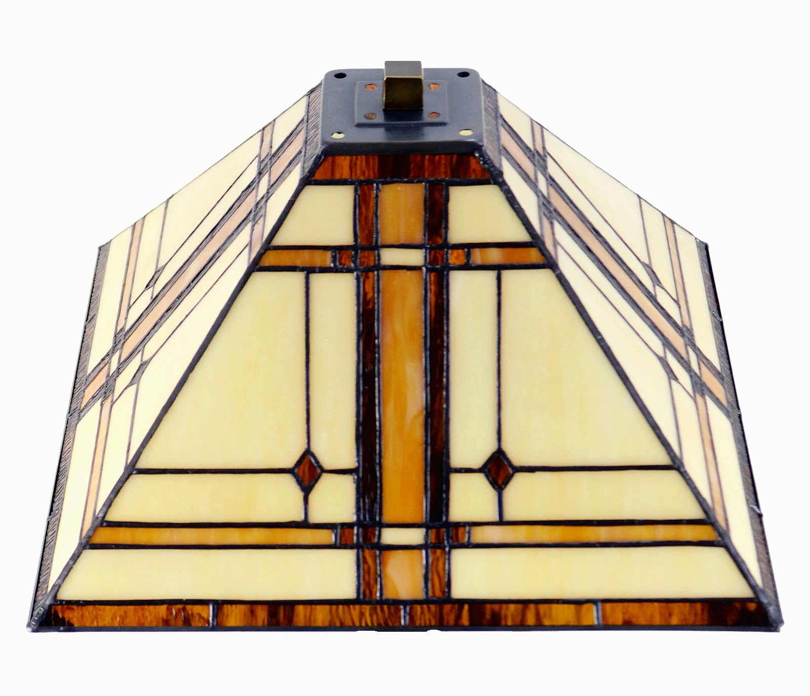 Large Mission Tiffany Style Amora Pendant Light Large Mission Tiffany Style Amora Pendant Light