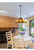 Large Mission Tiffany Style Amora Pendant Light Large Mission Tiffany Style Amora Pendant Light