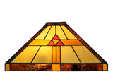 Large Mission Tiffany Style Pyramid pattern Pendant Light Large Mission Tiffany Style Pyramid pattern Pendant Light