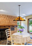 Large Mission Tiffany Style Pyramid pattern Pendant Light Large Mission Tiffany Style Pyramid pattern Pendant Light