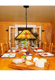 Large Mission Tiffany Style Pyramid pattern Pendant Light Large Mission Tiffany Style Pyramid pattern Pendant Light