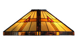 Large Mission Tiffany Style Pyramid pattern Pendant Light Large Mission Tiffany Style Pyramid pattern Pendant Light