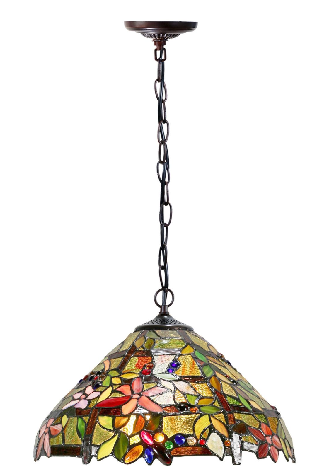 16" Flower Clematis Trellis  Tiffany  Pendant Light 16" Flower Clematis Trellis  Tiffany  Pendant Light