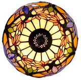 12 “ Water Lily Style Stained Glass Tiffany Pendant Light 12 “ Water Lily Style Stained Glass Tiffany Pendant Light