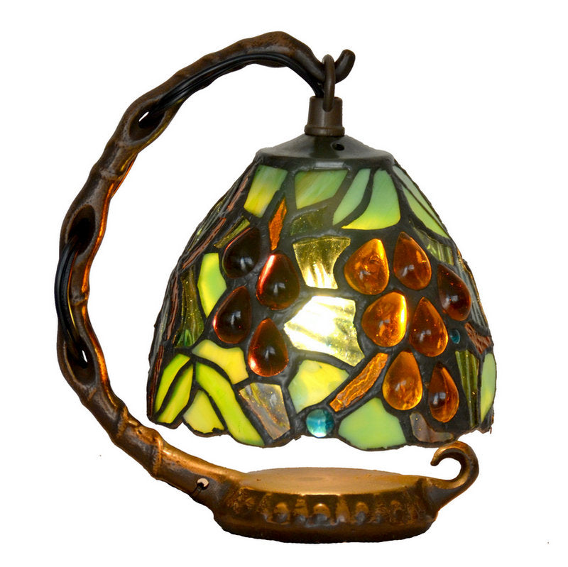 Grape Style Mini Tiffany  Stained Glass Night Lamp Grape Style Mini Tiffany  Stained Glass Night Lamp