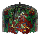 Huge 18 inches Wide Tiffany Reproduction Traditional “Trumpet Creeper” Table Lamp Huge 18 inches Wide Tiffany Reproduction Traditional “Trumpet Creeper” Table Lamp