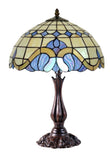 Large 16" Mediterranean Style Leadlight Stained Glass Tiffany Table Lamp Large 16" Mediterranean Style Leadlight Stained Glass Tiffany Table Lamp