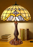 Large 16" Mediterranean Style Leadlight Stained Glass Tiffany Table Lamp Large 16" Mediterranean Style Leadlight Stained Glass Tiffany Table Lamp