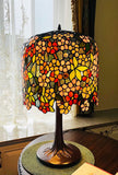 Museum Quality apple blossom Tiffany Stained Glass Table Lamp with Trunk Base Museum Quality apple blossom Tiffany Stained Glass Table Lamp with Trunk Base