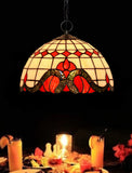 12" Red Art Nouveau Stained Glass Tiffany Pendant Light 12" Red Art Nouveau Stained Glass Tiffany Pendant Light
