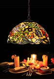 16" Flower Butterfly Style Stained Glass Leadlight Tiffany Pendant Light 16" Flower Butterfly Style Stained Glass Leadlight Tiffany Pendant Light