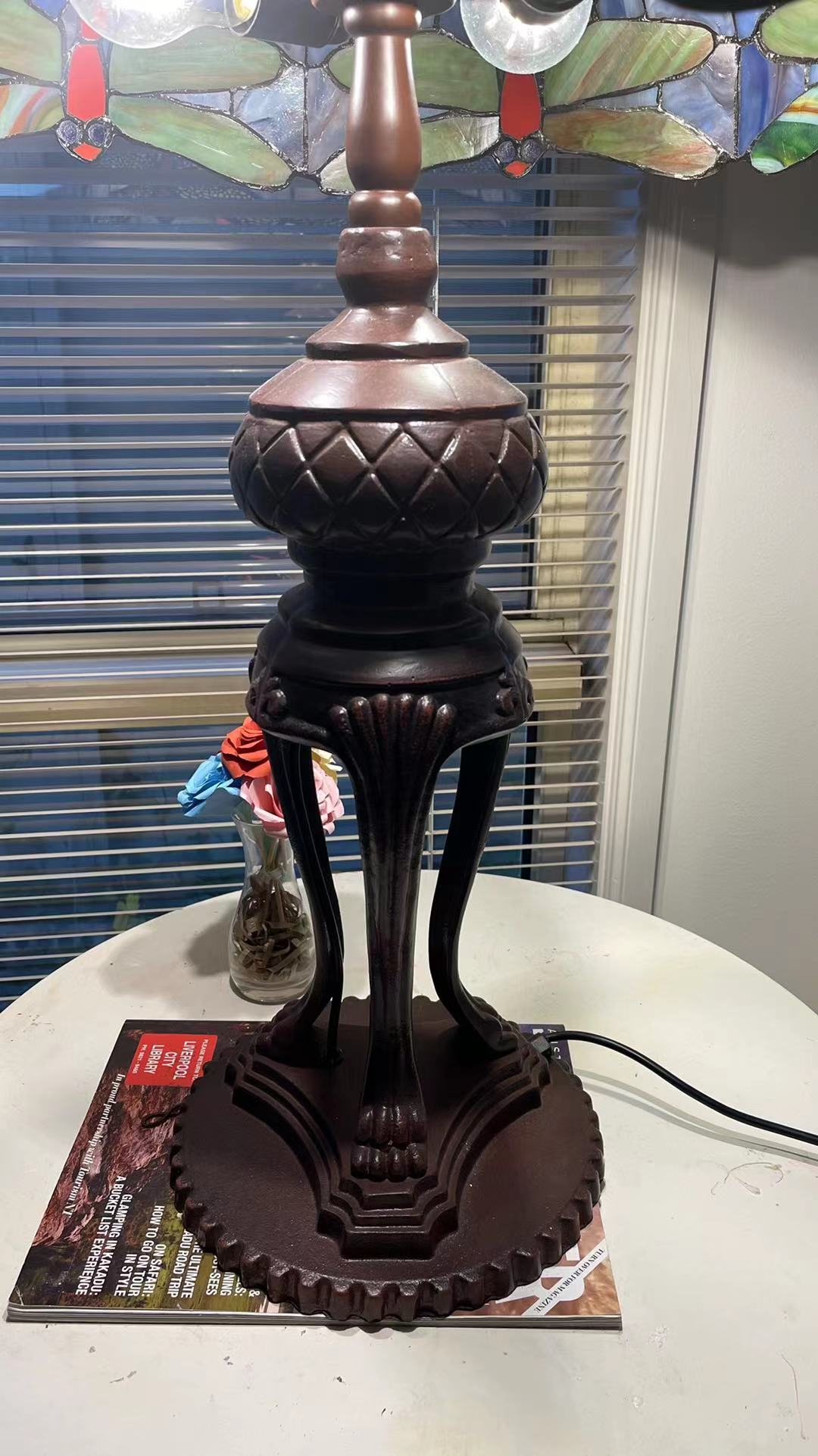 3 Lights Super Heavy Metal Lamp Base(6.6kg)  for 20" /22" Tiffany Table Lamp 3 Lights Super Heavy Metal Lamp Base(6.6kg)  for 20" /22" Tiffany Table Lamp