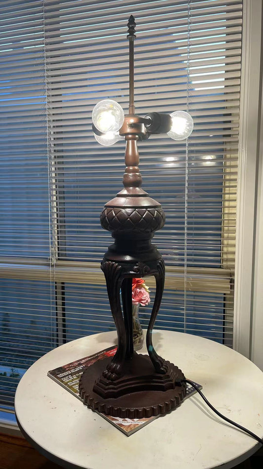 3 Lights Super Heavy Metal Lamp Base(6.6kg)  for 20" /22" Tiffany Table Lamp