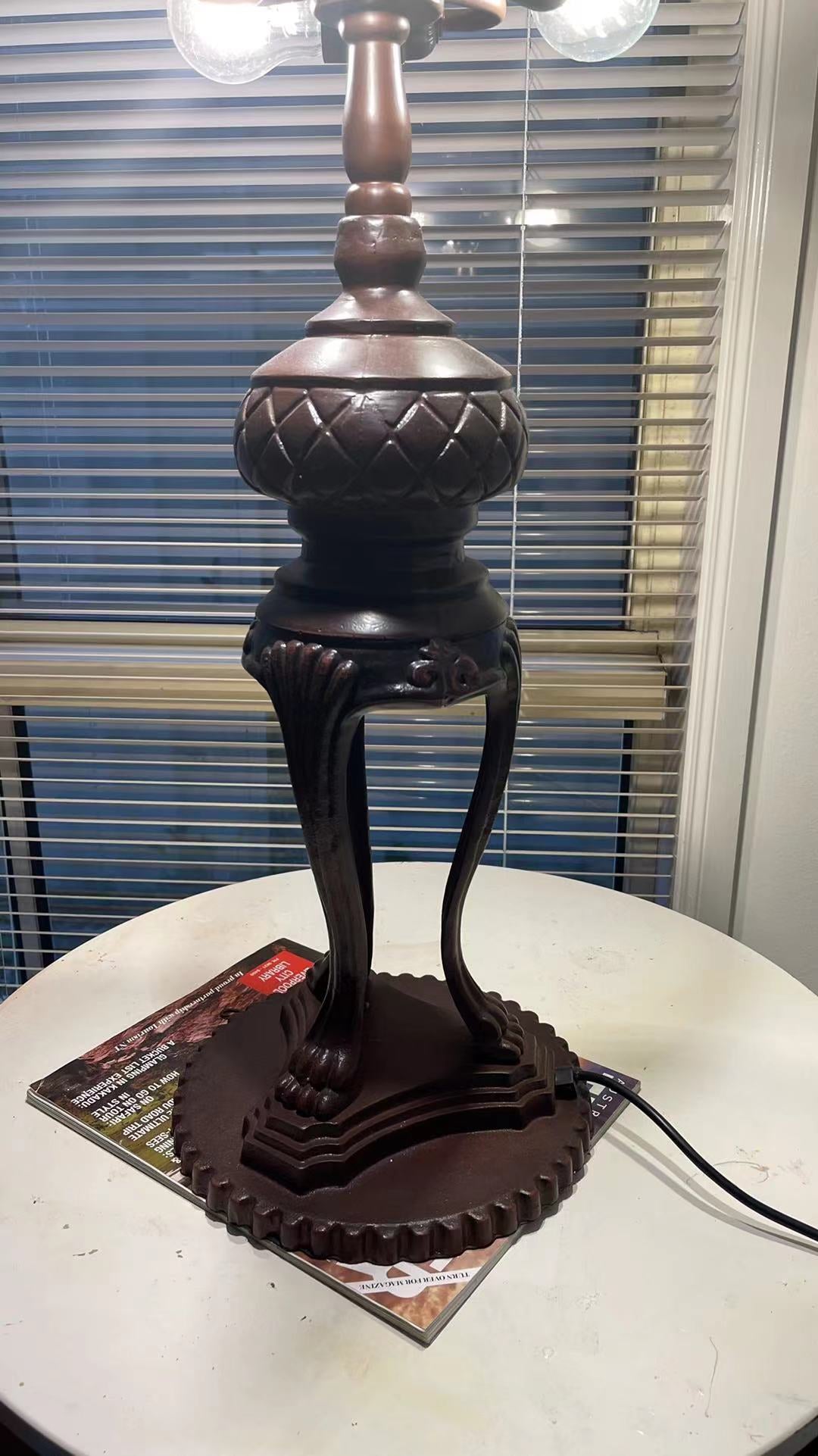 3 Lights Super Heavy Metal Lamp Base(6.6kg)  for 20" /22" Tiffany Table Lamp 3 Lights Super Heavy Metal Lamp Base(6.6kg)  for 20" /22" Tiffany Table Lamp