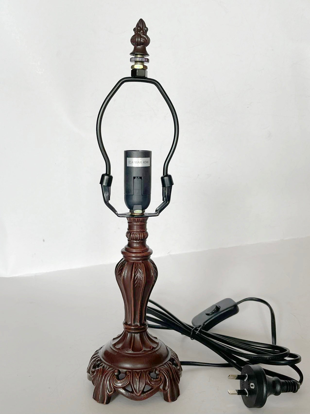 Metal Vintage Lamp Base  for 8" Wide Tiffany Mini Table Lamp Metal Vintage Lamp Base  for 8" Wide Tiffany Mini Table Lamp